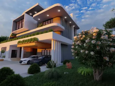 Villa modern 3D model