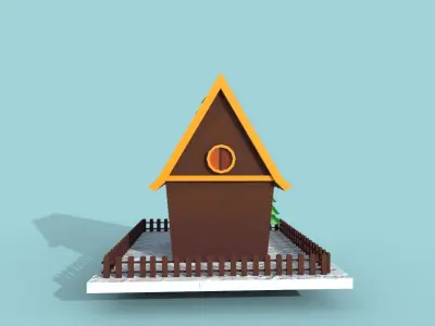 House Cartoon Low-poly 3D model buy