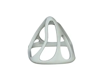SciFi Cube Object No 58442 Low Poly Shape Low-poly 3D model