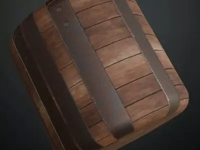 Medieval Ornate Wood Library Drawers PBR Seamless Texture