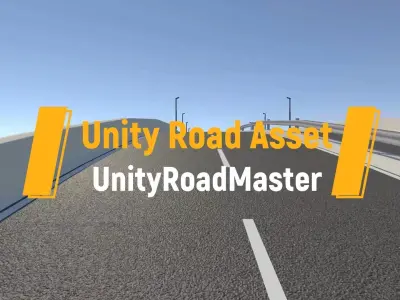 UnityRoadMaster Crossing and Road Package Low-poly 3D model