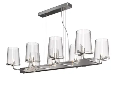 Pendant chandelier Maytoni Landmark MOD040PL-08CH 3D model