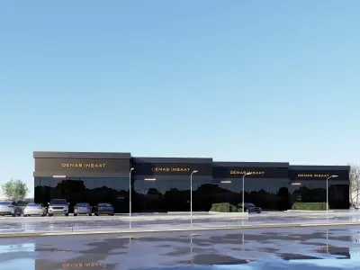 Prefabricated Workplace facade 3D model
