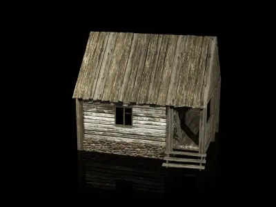 HOUSE VILLAGE  Low-poly 3D model