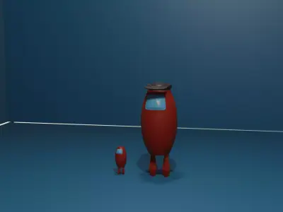 Among us Character 3D model