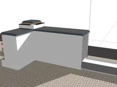 vacation spot-Resort-Fashion Leisure Hotel-090 3D model
