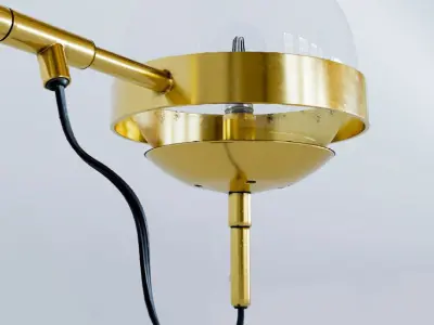 Gold Modern table Lamp Low-poly 3D model