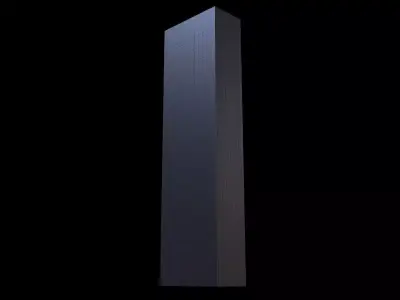 Skyscraper - LowPoly tall building Low-poly 3D model