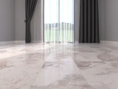 Marble Floor Bizantino Ivory Set 1 Texture
