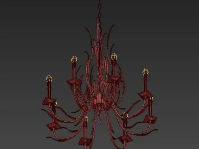 Longleaf Chandelier 3D model
