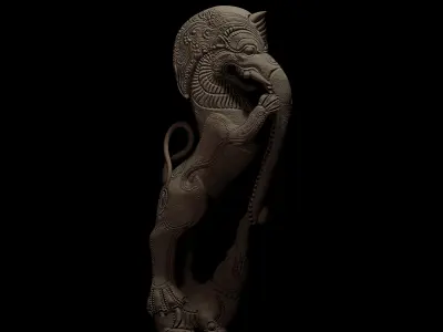 Sculpture - Yazhi 3D model