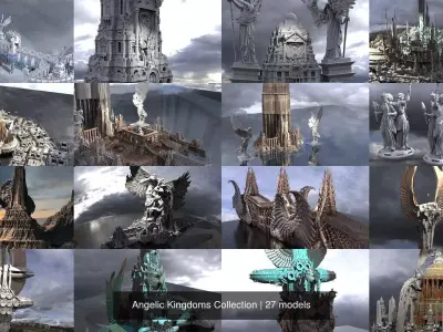 Angelic Kingdoms Collection 3D Model Pack