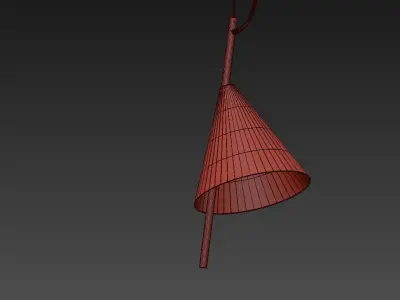 Nordic Modern Minimalist Foyer Pendant 3D model