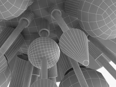 Hudson Valley lighting sparta chandelier 3D model