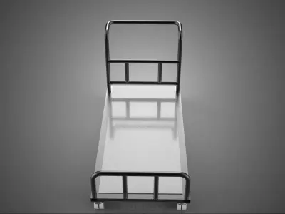 LUGGAGE TROLLEY CART HAUL BAGGAGE AIRPORT HOTEL TERMINAL OFFICE 3D model