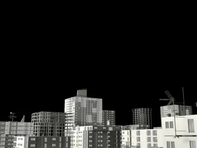 25 LOWPOLY BUILDING PACK  Low-poly 3D model