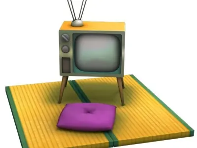 Lowpoly item Cartoon - Collection Low-poly 3D model