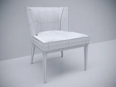 Bright Eno Side Chair 3D model