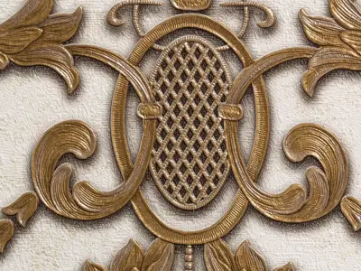 Royal Ornate Embossed Wallpaper Texture Texture
