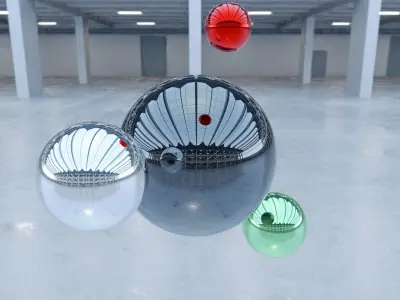 HDRI - Industrial Hall Interior 1 Texture