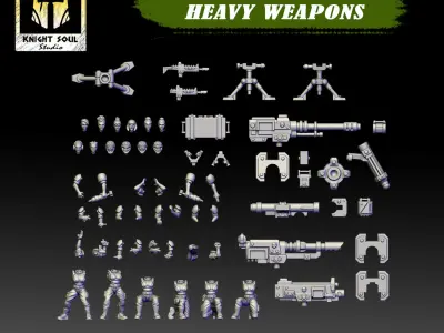 Vanquishers Heavy Weapons 3D print model