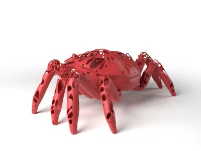 Crab Dust Voronoi Low-poly 3D model