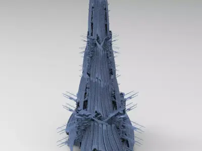 Sci-fi Opera House 2  3D model