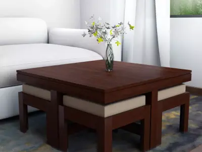 Room Interior  Low-poly 3D model