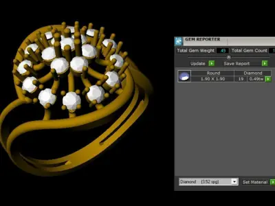Rings 3D print model