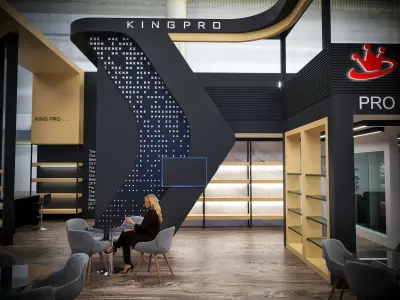 New Exhibition Design model Low-poly 3D model