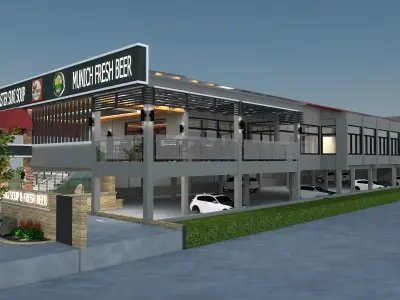 Restaurant and Bar 3D model purchase