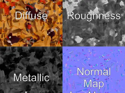 Monster Spider Hybrid with Human Face and Plasma Tails Low-poly 3D model