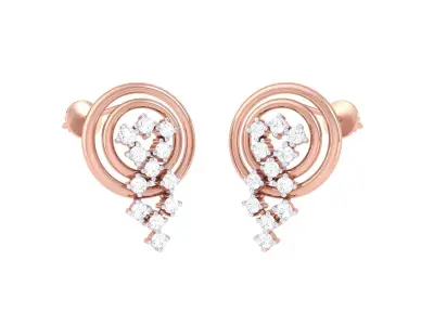 GemStone Diamond Light weight earring 44 3D print model