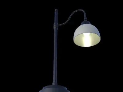 Angled Desk Lamp 3D model