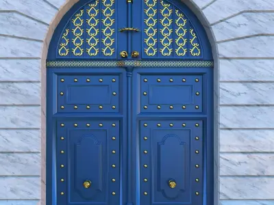 Ornate Door entrance 3D model
