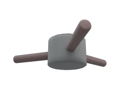 Platform Rotation Trap v1 001 Low-poly 3D model