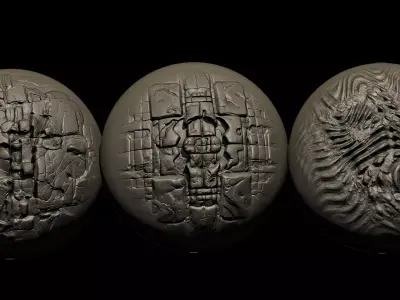  Beksinski  Haunting Texture for ZBrush Volume 7 Texture