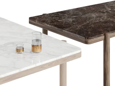 Gustav Rectangular Dining Table 3D model