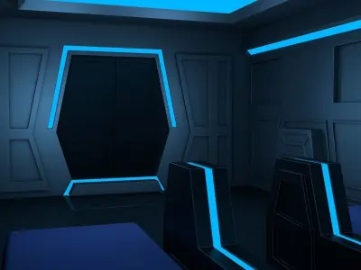 Sci Fi Room 3D model order
