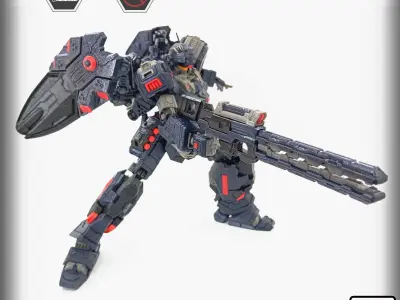 3DPrint ActionFigure GEIST based on RGM-96X JESTA 3D print model