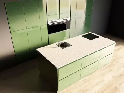 71-Kitchen11 glossy 6 3D model
