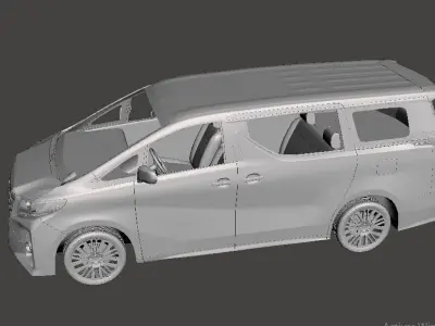 Toyota Alphard Mk3 2015 3D print model