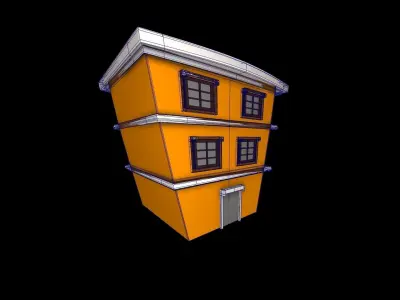 Toon House 3d model 3D model