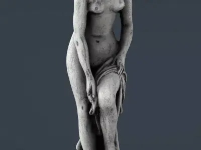 Venus at Bath Low-poly 3D model
