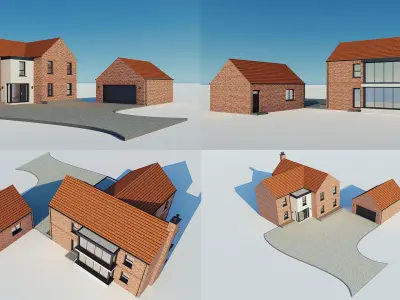 Brick House 3 3D model
