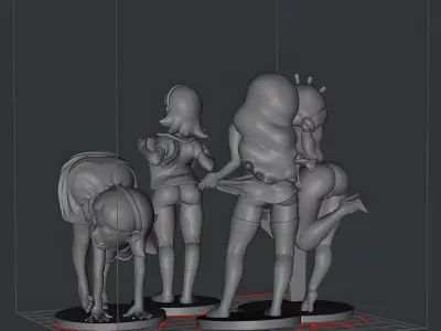 RICK AND MORTY BEAUTIFUL LADIES PACK 3D print model