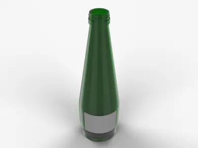Green Glass Bottle 3D model