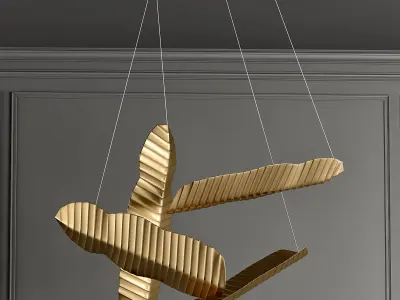 BANANAS panama chandelier 3D model