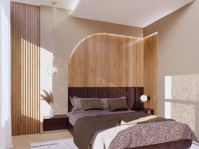 MODERN BEDROOM DESIGN 3D model purchase