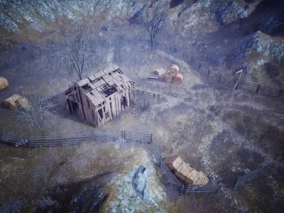 Wooden Shack  250 Assets Low-poly 3D model